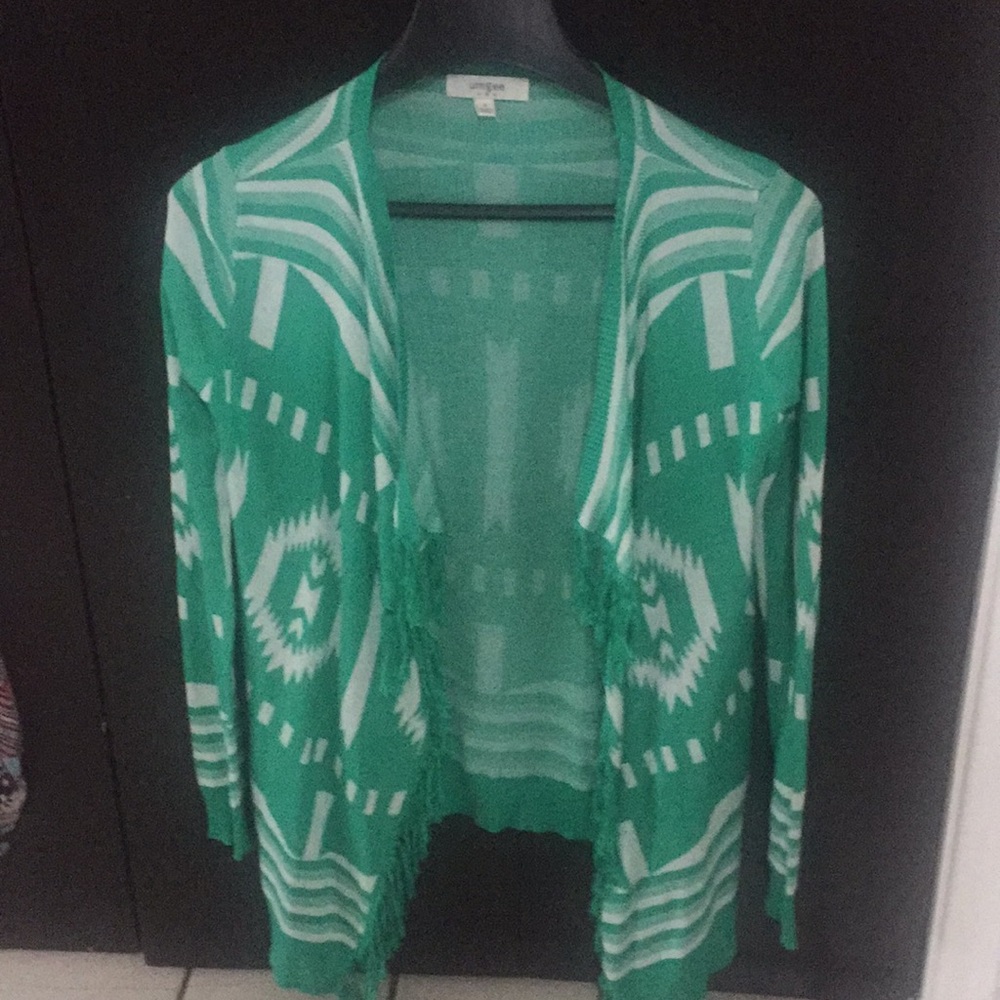 Tribal print cardigan